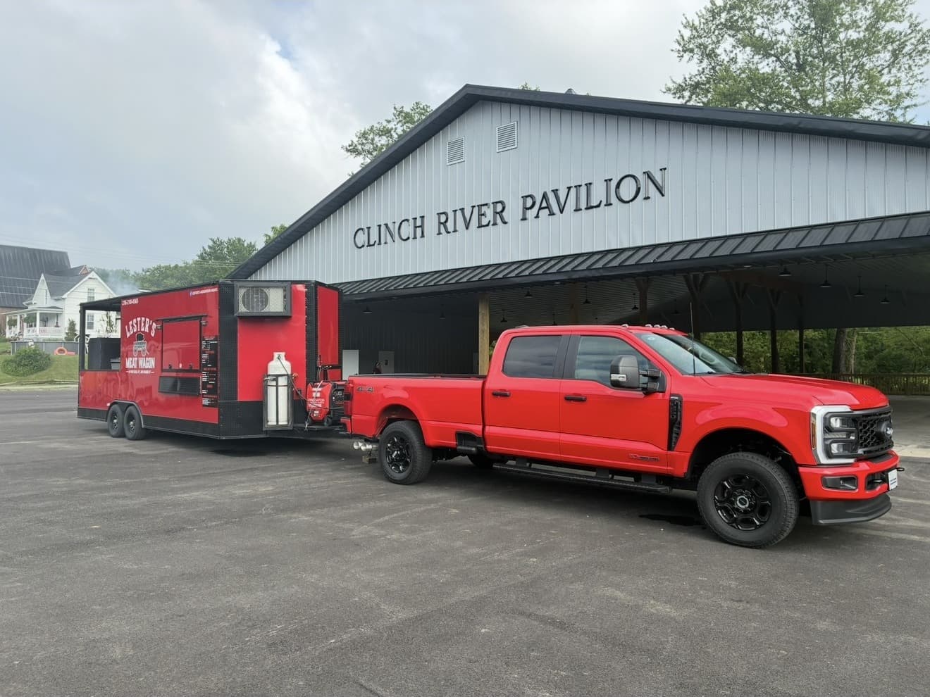Lester's Meat Wagon trailer and truck